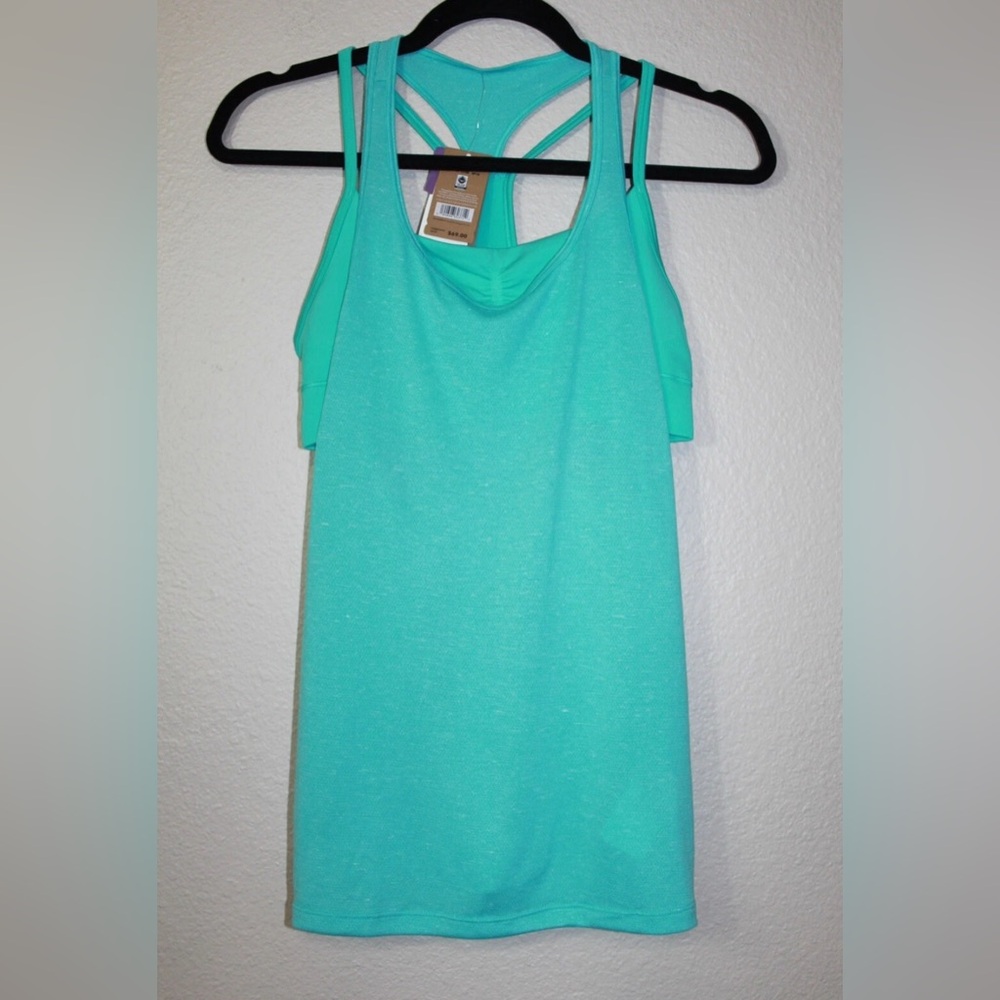 Patagonia Green Tank Top with Scoop Neckline